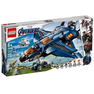 Конструктор LEGO Super Heroes Модернізований квінджет Месників 838 деталей (76126) зображення 1