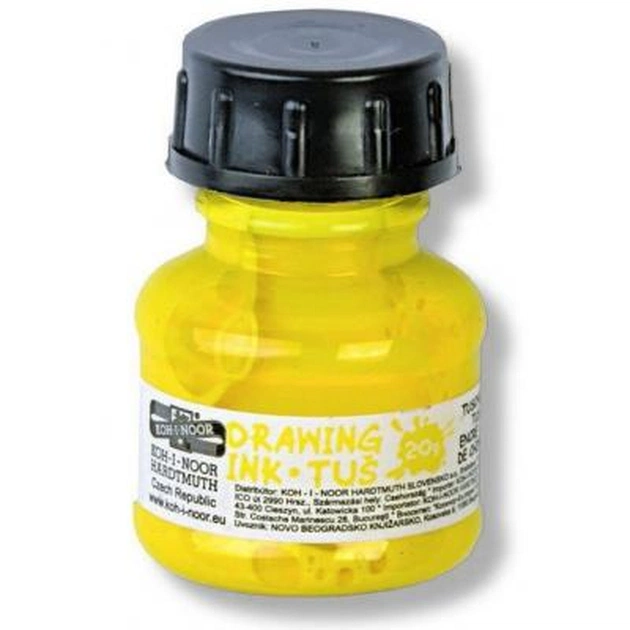 Туш для креслення Koh-i-Noor 20г, yellow (14172300000) - изображение 1