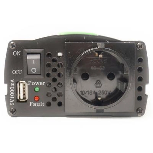 Автомобільний інвертор 24V/220V 300W, USB 5V 1A, HYM300-242 PowerPlant (KD00MS0002) - зображення 5
