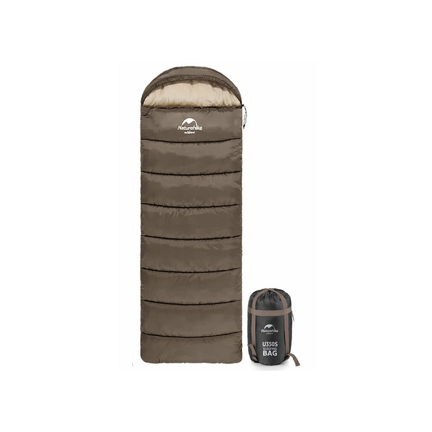 Спальный мешок Naturehike U350 NH20MSD07 Hollow Cotton Right Brown (6927595767221-R) - изображение 1