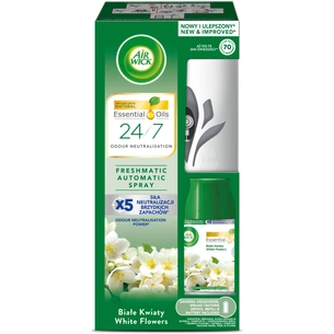 Освіжувач повітря Air Wick Автоматичний зі змінним балоном Райські квіти 250 мл (5900627073591) зображення 1