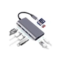 Концентратор Dynamode USB3.1 Type-C to HDMI, 3хUSB3.0, RJ45, USB Type-C Female, SD (Dock-USB-TypeC-HDMI-USB3.0-RJ45) - зменшене зображення 4