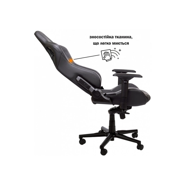Крісло ігрове GT Racer X-8005 Dark Gray/Black - зображення 4