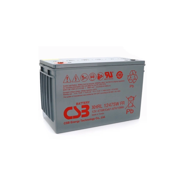 Батарея к ИБП CSB XHRL12475WFR 12V 118.8Ah (XHRL12475WFR) - изображение 1