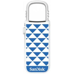 USB флеш накопичувач SanDisk 16GB Cruzer U Blue Triangles USB 2.0 (SDCZ59-016G-B35BT) зображення 1
