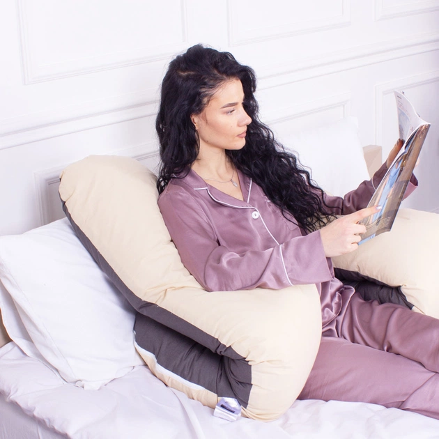 Подушка MirSon для вагітних та відпочинку Naturale Line №8001 U-подібна Marco (2200006178095) - picture 5