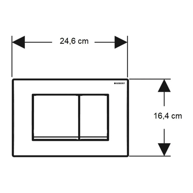 Панель змиву Geberit Delta30 білий (115.137.11.1) - picture 4