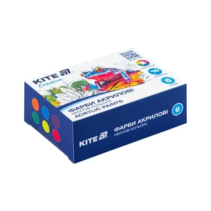 Акрилові фарби Kite Creative 6 неонових кольорів, 20 мл (K-274) изображение 1