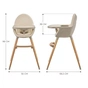Стульчик для кормления Kinderkraft 2 в 1 Fini 2 Beige (5902533924493) - уменьшенное изображение 2