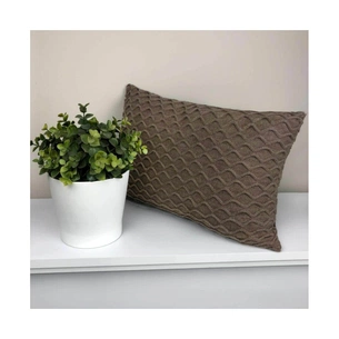 Подушка Прованс декоративна в'язана Хвиля Горiх 30х45 (4823093436893) зображення 1