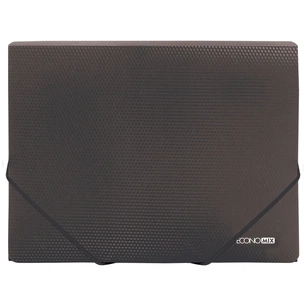 Папка на резинках Economix А4 фактура "помаранч", чорна (E31601-51) изображение 1