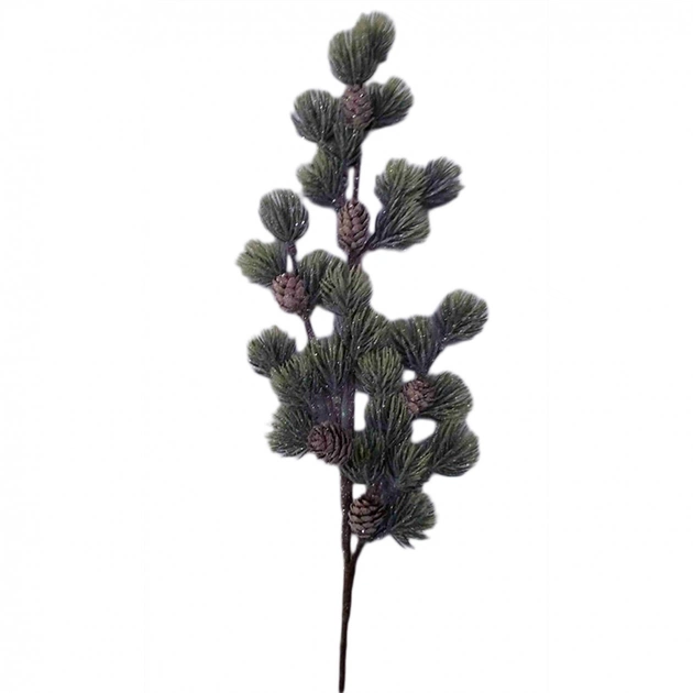 Декоративна гілка YES! Fun Хвойна з шишками 68 см (975011) - picture 1