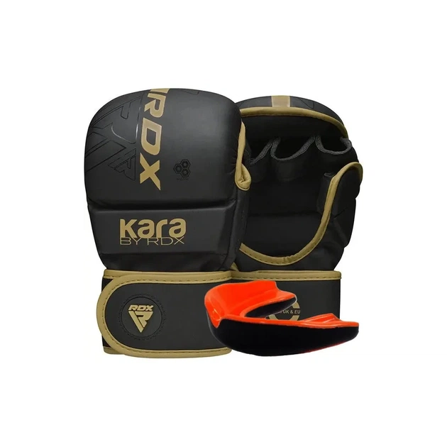 Рукавички для MMA RDX F6 Kara Matte Golden Plus L/XL (GSR-F6MGL-L/XL+) - изображение 1