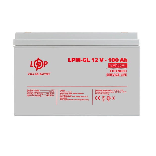 Батарея до ДБЖ LogicPower LPM-GL 12В 100Ah (3871) - изображение 1