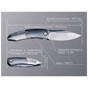 Ніж Weknife Sine Wave, Dark Titanium, Darkwash (WE23069B-3) - зменшене зображення 10