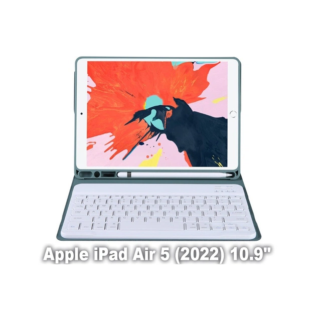 Чохол до планшета BeCover with Keyboard Apple iPad Air 5 (2022) 10.9" Dark Green (709678) - зображення 1