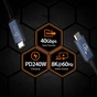 Дата кабель USB-C to USB-C 0.8m USB4 40Gbps 240W (48V/5A) 8K60Hz premium J5create (JUC29L08-N) - уменьшенное изображение 5
