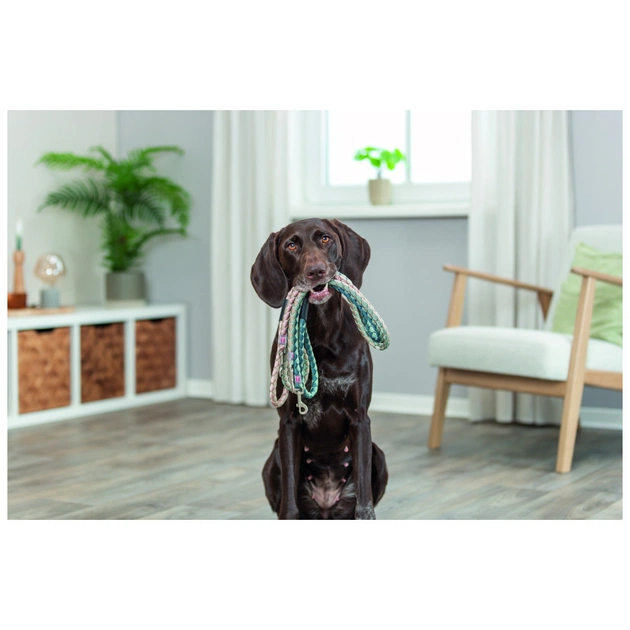 Повідець для собак Trixie Cavo L–XL 1 м діаметр 18 мм рожево-пісочний (4053032677722) - зображення 3