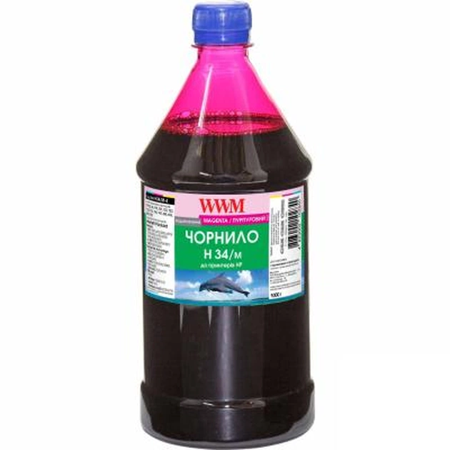 Чорнило WWM HP № 22/134/136 1000г Magenta (H34/M-4) - зображення 1