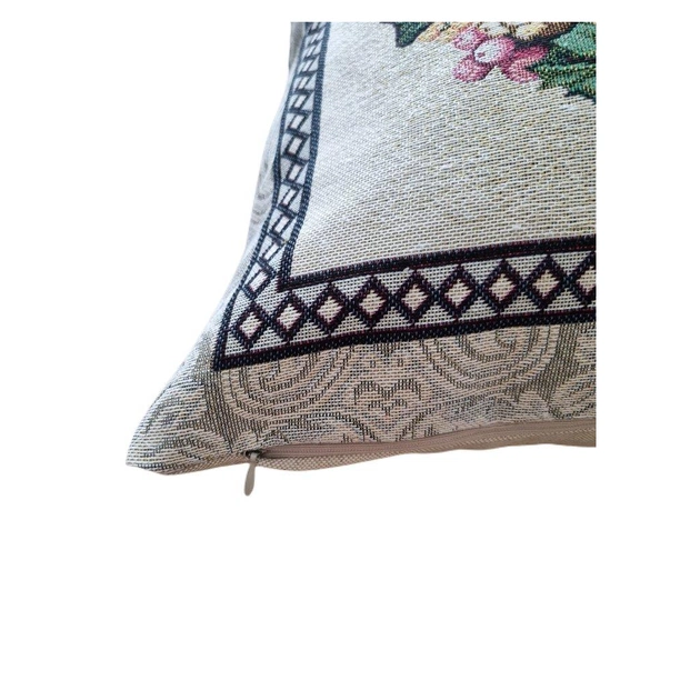 Наволочка Прованс декоративна Квіти з метеликом 45х45 (026057) - picture 2