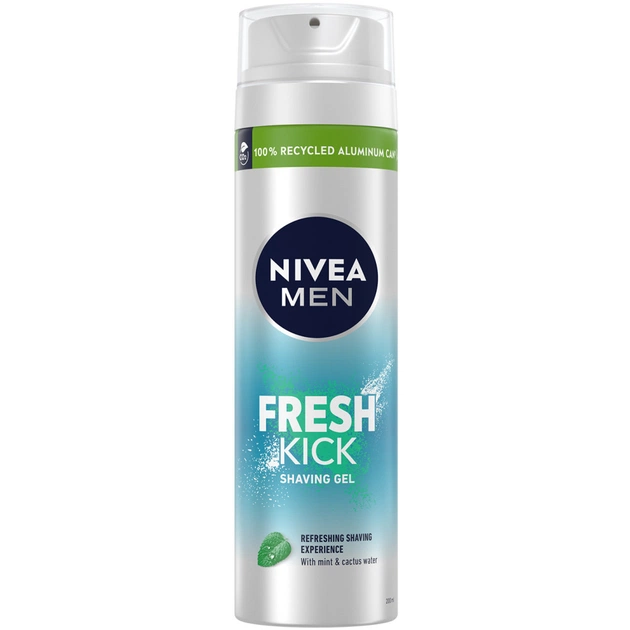 Гель для гоління Nivea Men Fresh Kick 200 мл (4005900843319/4005900841148) - изображение 1