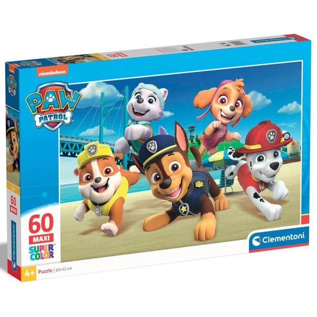 Пазл Clementoni Superhero Paw Patrol, серия MAXI, 60 элементов (26591) - изображение 1