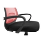 Офісне крісло Richman Стар Хром Піастра Сітка чорна + червона (ADD0003155) - зменшене зображення 5
