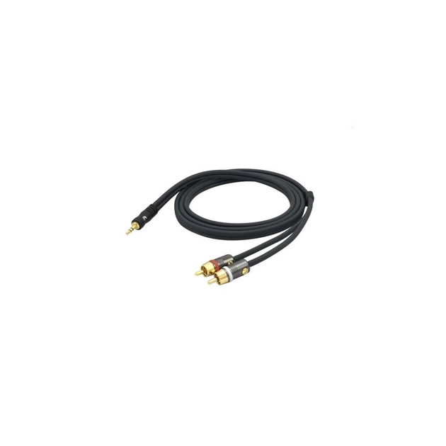 Інсертний кабель D'Addario Custom Series Dual RCA to 3.5 Stereo Mini Jack Cable (1.5m) (PW-MP-05) - picture 3