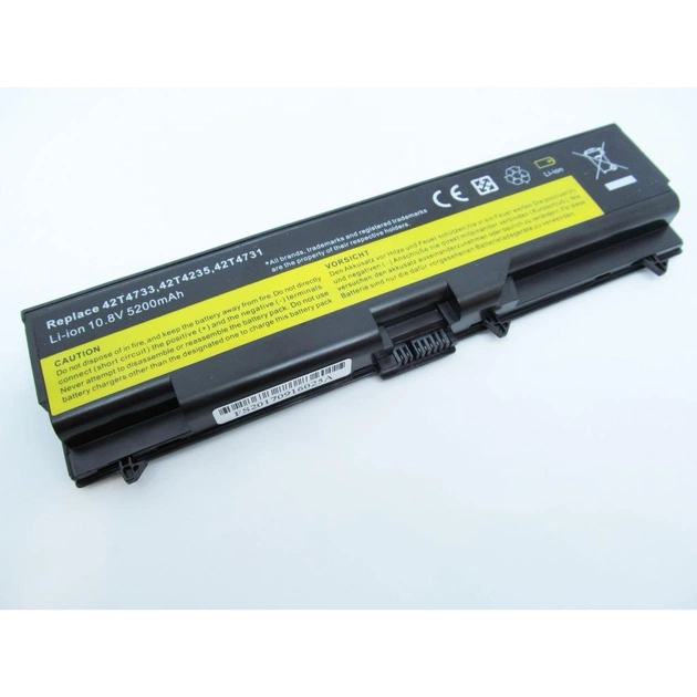 Акумулятор до ноутбука Lenovo ThinkPad T430, 5200mAh, 6cell, 10.8V, Li-ion AlSoft (A47242) - зображення 1