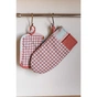 Кухонна прихватка Прованс Набір рукавиця 29х15 та прихватка 15х20 Коралова клітинка (035661) - уменьшенное изображение 2
