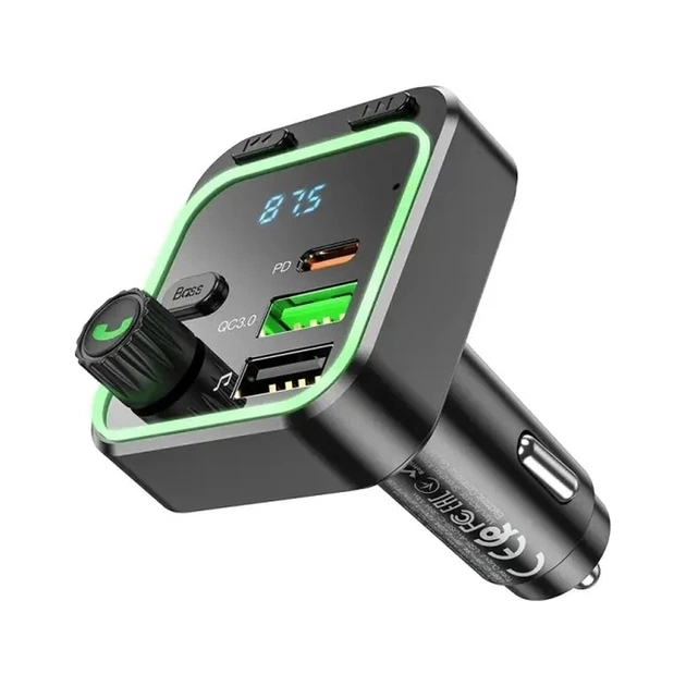 FM модулятор BOROFONE BC53, Black, Box - picture 4