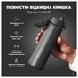 Пляшка для води ION8 OneTouch Vacuum Insulated 500 мл Grey (I8TS500GRY) - зменшене зображення 3
