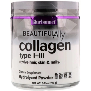 Витамин Bluebonnet Nutrition Коллаген 1 и 3 типа, Beautiful Ally, Collagen Type I + III, (BLB1508) изображение 1