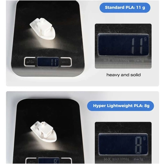 Пластик для 3D-принтера Creality PLA Hyper Lightweight 1кг, 1.75мм, White (3301010555) - picture 4