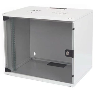 Шафа настінна Digitus 7U 19" 540x400, скляні дверцята, 60kg max (DN-1907U-S-1) зображення 1