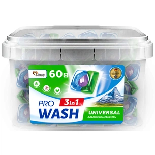 Капсули для прання Pro Wash Альпійська свіжість 60 шт. (4262396145208) зображення 1