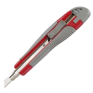 Ніж канцелярський Axent 9мм, metal runners, rubber inserts (6701-А) изображение 1