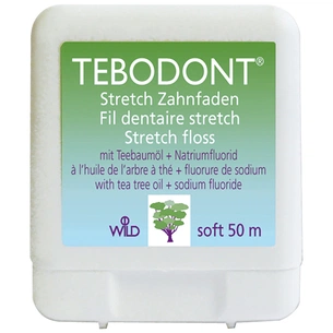 Зубна нитка Dr. Wild Tebodont-F з маcлом чайного дерева і фторидом 50 м (7611841350006) изображение 1