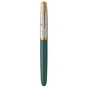 Ручка пір'яна Parker PARKER 51 Premium Forest Green GT  FP F (56 311) - зменшене зображення 2