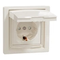 Розетка Schneider Electric ASFORA з кришкою IP44, крем (EPH3100323) - уменьшенное изображение 2