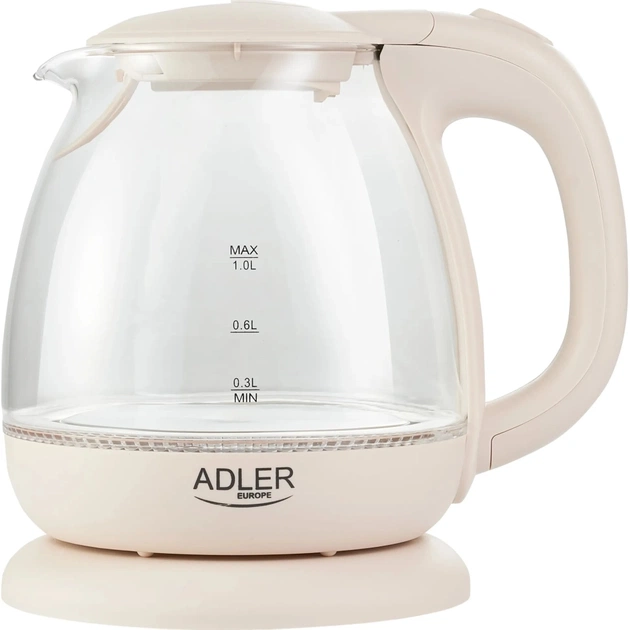 Електрочайник Adler AD 1283 cream - зображення 1