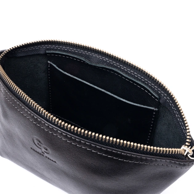 Косметичка Grande Pelle Зі шкіри Чорна (11302) - зображення 6