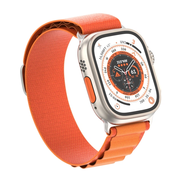 Ремінець до смарт-годинника Armorstandart Alpina Band для Apple Watch 49/46/45/44/42 (Series 1-3) Orange (ARM64979) - picture 2
