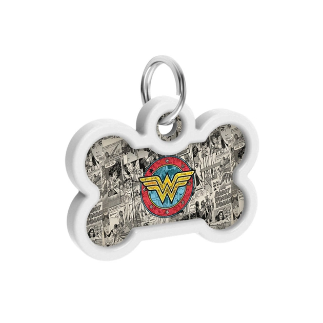 Адресник для тварин WAUDOG Smart ID з QR паспортом "Диво-жінка 2" кістка 40х28 мм (0640-1013) - picture 4