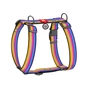 Шлея для собак WAUDOG Nylon анатомічна H-подібна з QR-паспортом "Лінія 1" пластиковий фастекс XL (323-0006) - уменьшенное изображение 1