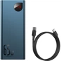 Батарея універсальна Baseus Adaman Metal 20000mAh, PD/65W, QC/3.0, +cable USB to Type-C (PPIMDA-D03) - зменшене зображення 7