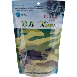 Страйкбольні кульки BB King Normal 6 мм 0,32 г 1кг/уп (1401.00.12) зображення 1