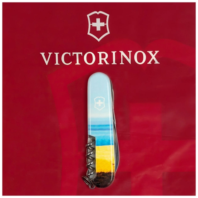 Ніж Victorinox Huntsman Ukraine 3D 91 мм Марка русскій воєнний корабль ВСЬО (1.3713.7_T3120h) - зображення 10
