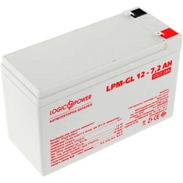 Батарея к ИБП LogicPower LPM-GL 12В 7.2Ач (6561) - изображение 1