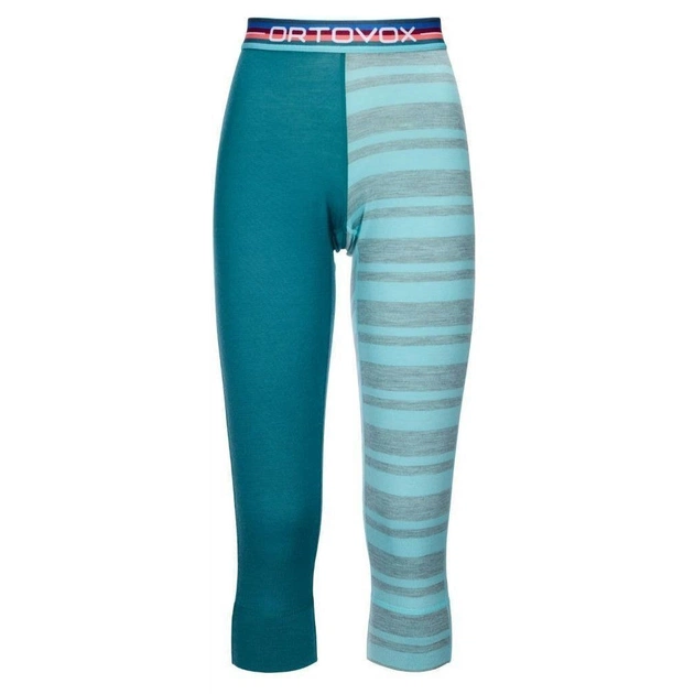 Термоштани Ortovox 185 Rock'n'Wool Short Pants Wms ice waterfall - S - бірюзовий (025.001.0179) - зображення 1